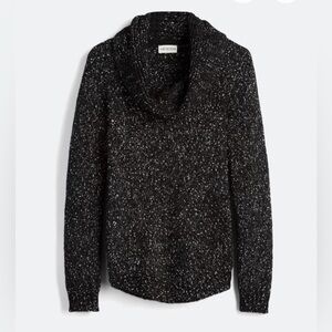 Stitchfix Jaxton Retrod Textured Cowl Neck Sweater Black & White